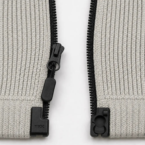 Herre sweater med magnet lynlås