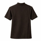 Open back polo til mænd med trykknapper