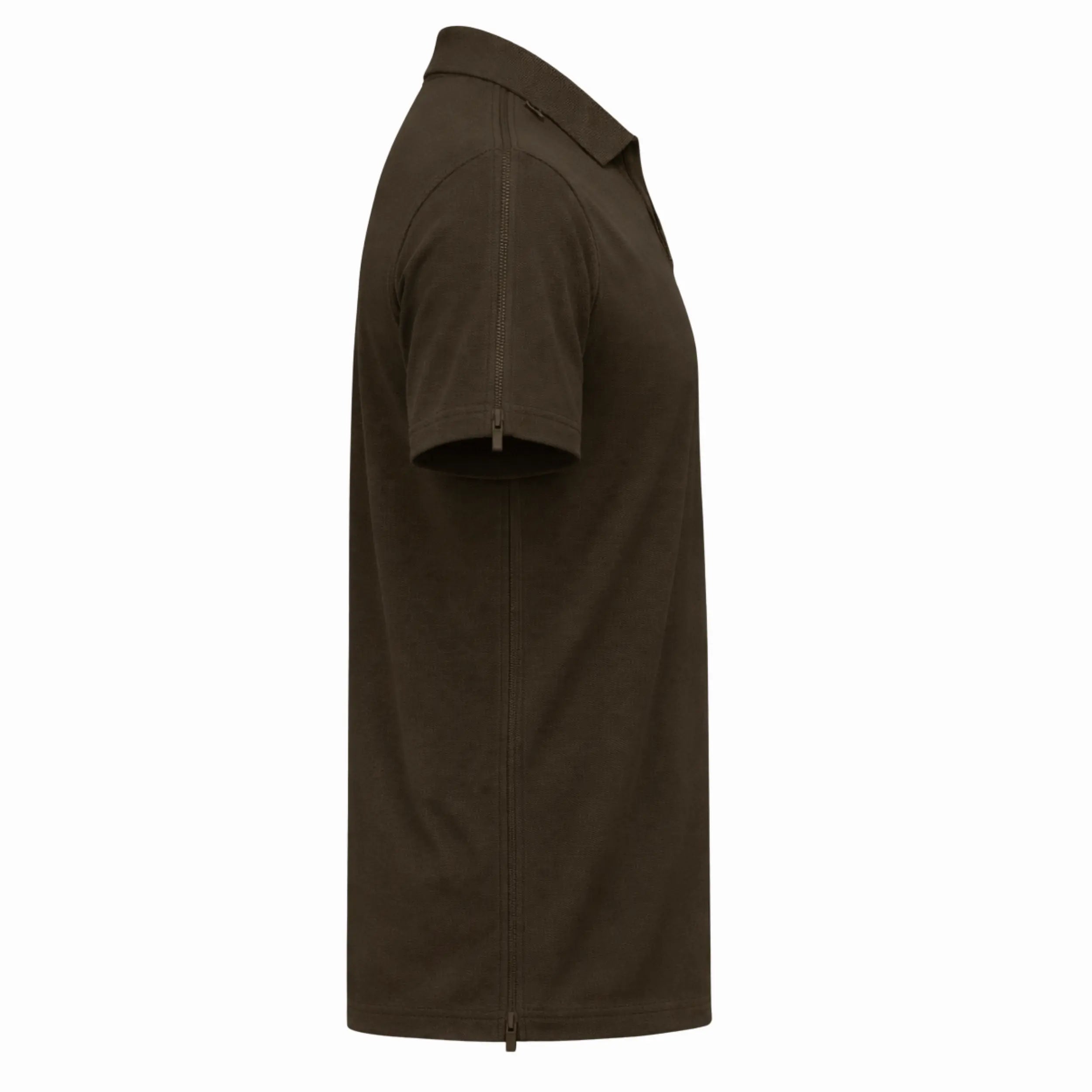 Polo shirt til mænd med lynlås i siden